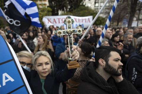 Protestas Graikijoje // Nuotr. apnews.com