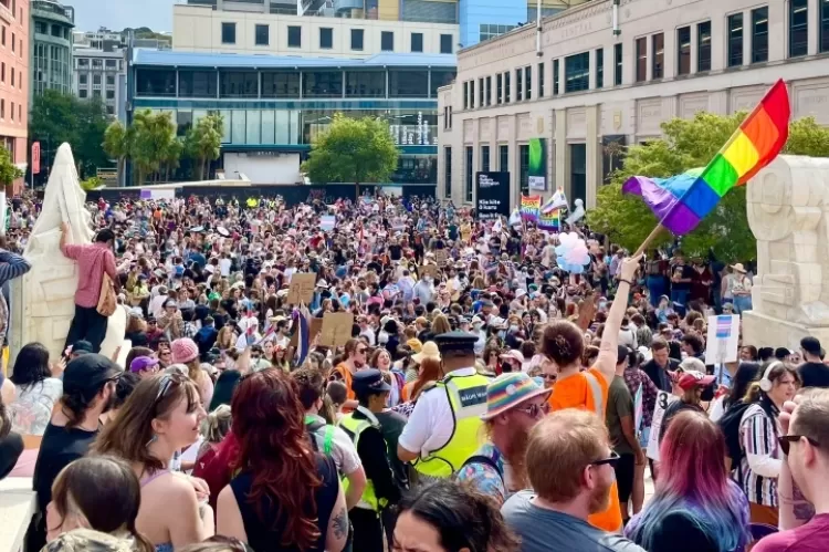 Protestai // Nuotr. Teri O'Neill iš Twitter