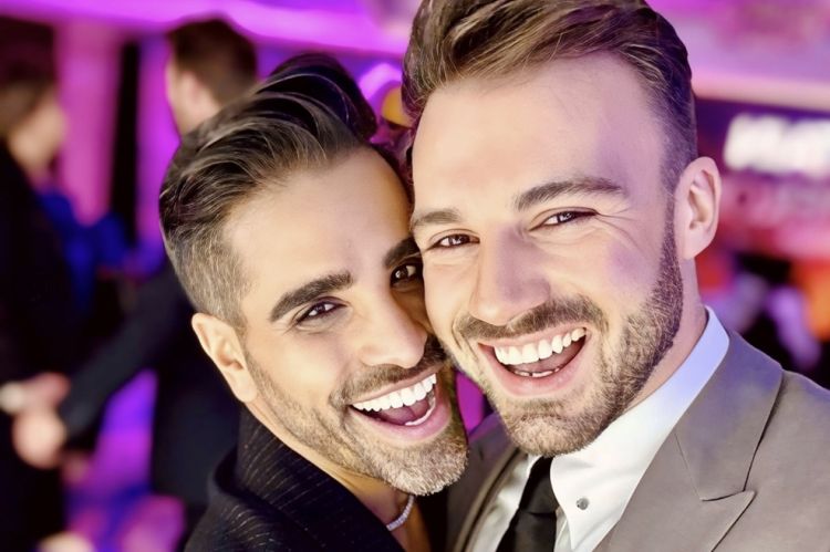 Ranj Singh ir James Colebrook // Nuotr. drranj and jamescolebrook__ / Instagram