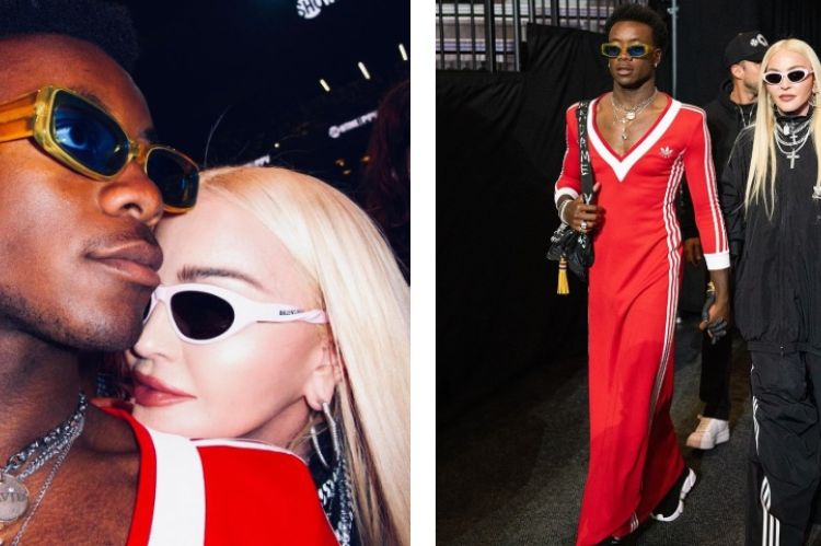Madonna ir David Banda. // Nuotr. Gucci & Madonna Instagram