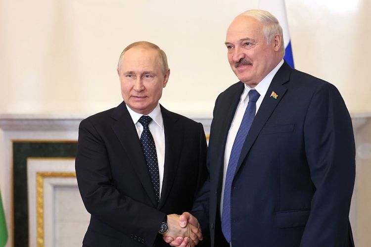 Putinas ir Lukašenka // Nuotr. Presidential Executive Office of Russia ir Wiki