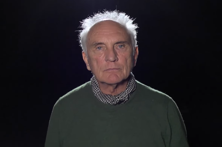 Aktorius Terence Stamp // Stop kadras iš  BFI video youtube