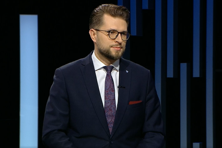 Lukas Savickas // Stop kadras iš LRT forumo laidos