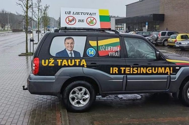 Gražulio reklama // Nuotr. iš Jono Valaičio Facebook paskyros