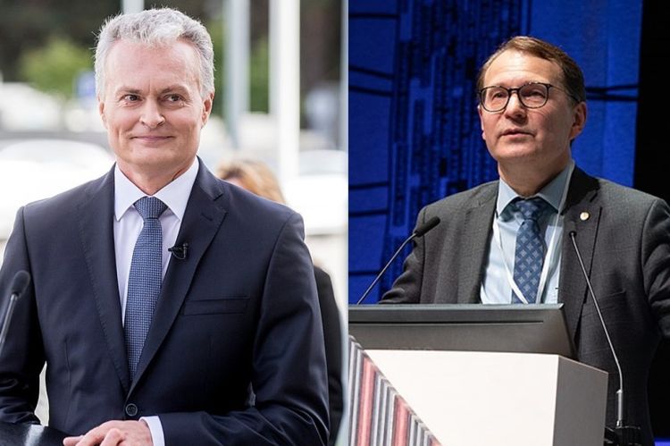 Nausėda ir Žalimas // Nuotr. Augustas Didžgalvis ir Estijos Užsienio Reikalų ministerijos