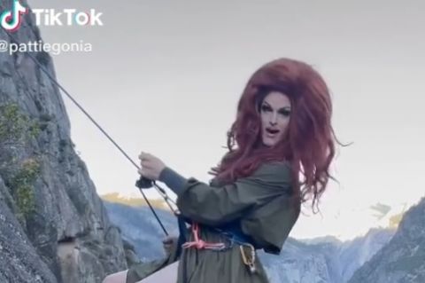 Pattie Gonia // Stop kadras iš TikTok paskyros