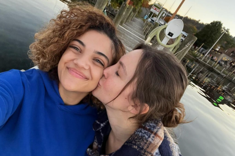 Laurie Hernandez ir Charlotte Drury // Nuotr. iš Instagram paskyros