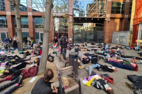 Protestas Londone // Nuotr. iš „Twitter“ paskyros UTAW_uk_women