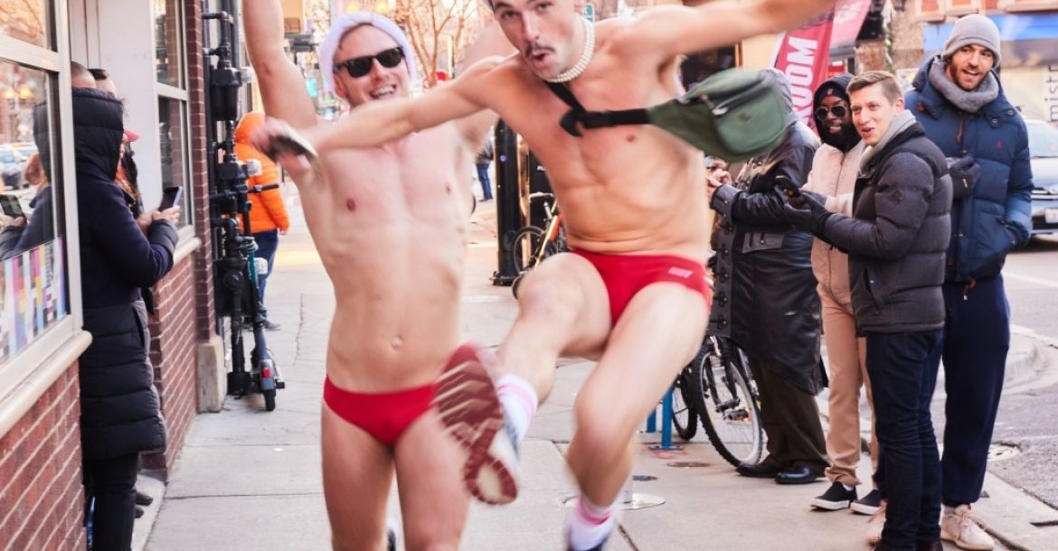 „Santa Speedo Run“ // Nuotr. iš sidetrackchicago.com