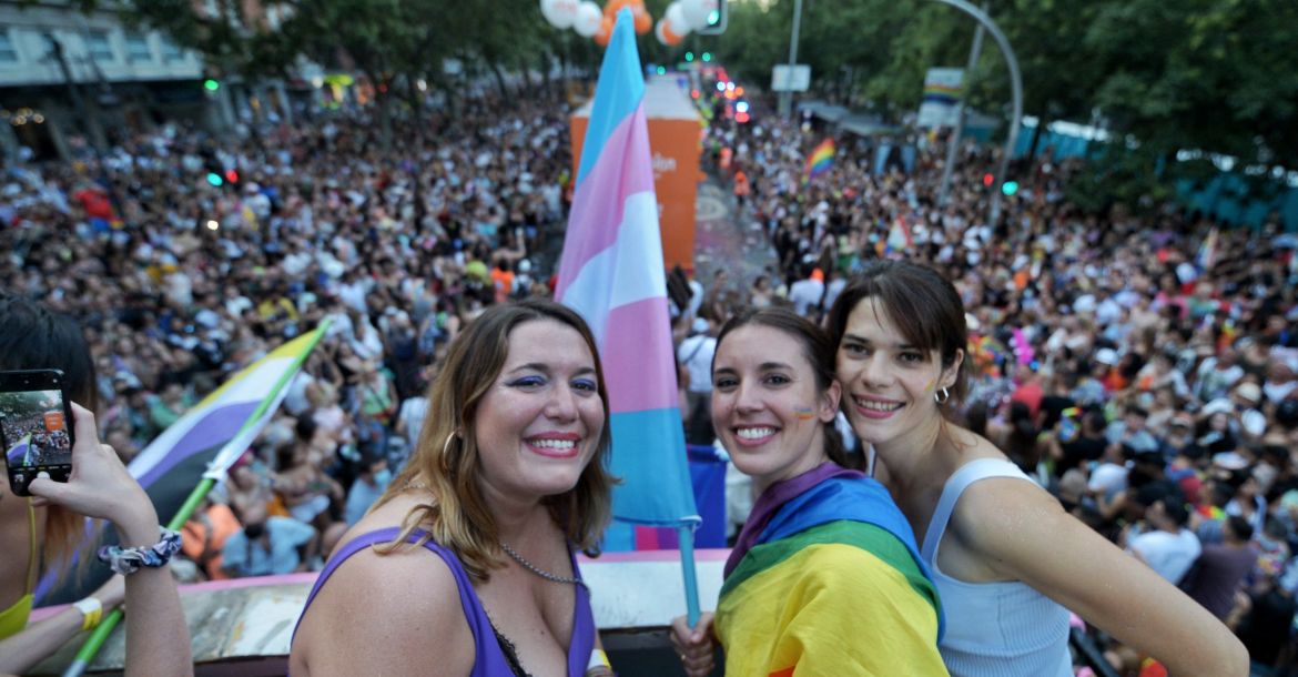 Madrid Pride 2022 // Nuotr. iš @DaniGagoPhoto Twitter paskyros
