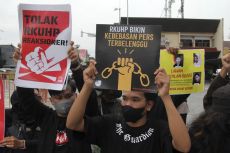 Protestas Indonezijoje // Nuotr. AP/Slamet Riyadi