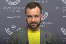 Tomas Vytautas Raskevičius // Stop kadras iš spaudos konferencijos Seime